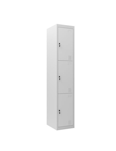 TAQUILLA METÁLICA 3 PUERTAS 1800X300X500MM CROMAD