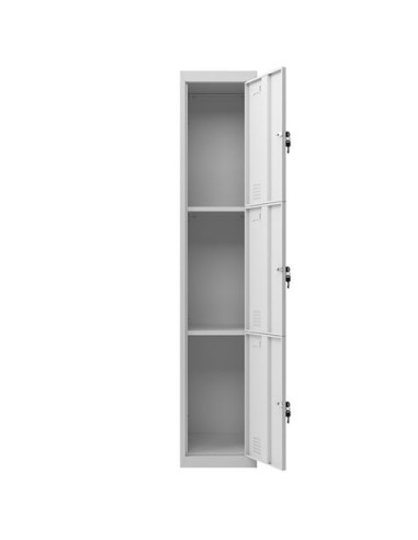 TAQUILLA METÁLICA 3 PUERTAS 1800X300X500MM CROMAD