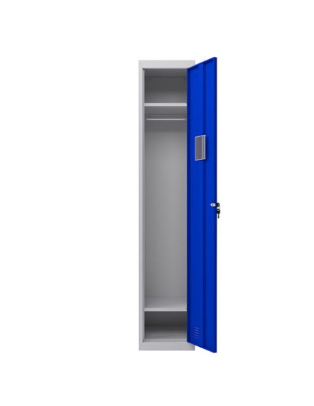 TAQUILLA METÁLICA 1 PUERTA 1800X300X500MM AZUL CROMAD