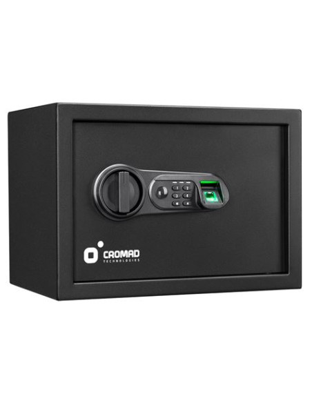 CAJA FUERTE ELECTRÓNICA CON DETECTOR DE HUELLA 250X350X250MM CROMAD