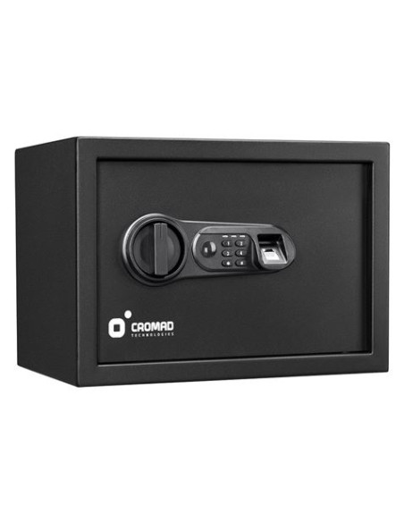 CAJA FUERTE ELECTRÓNICA CON DETECTOR DE HUELLA 250X350X250MM CROMAD