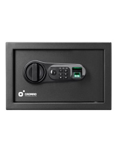 CAJA FUERTE ELECTRÓNICA CON DETECTOR DE HUELLA 200X310X200MM CROMAD 2
