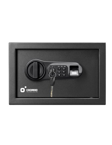 CAJA FUERTE ELECTRÓNICA CON DETECTOR DE HUELLA 200X310X200MM CROMAD
