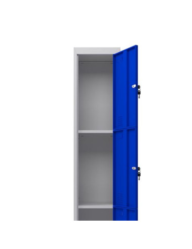 TAQUILLA METÁLICA 3 PUERTAS 1800X300X500MM AZUL CROMAD