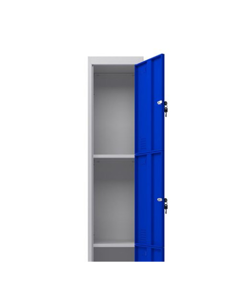 TAQUILLA METÁLICA 3 PUERTAS 1800X300X500MM AZUL CROMAD
