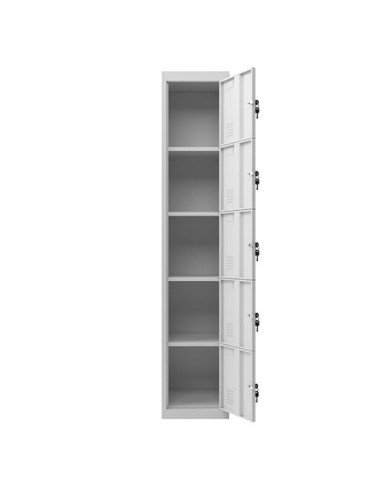 TAQUILLA METÁLICA 5 PUERTAS 1800X300X500MM CROMAD