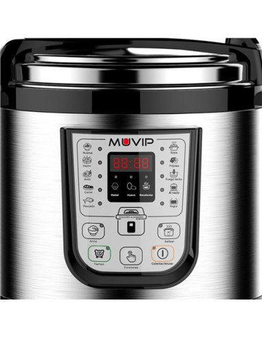 OLLA A PRESIÓN PROGRAMABLE 6 LITROS | 15 PROGRAMAS 1000W MUVIP