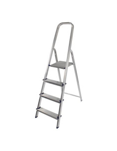 ESCALERA ALUMINIO 4 PELDAÑOS MADER