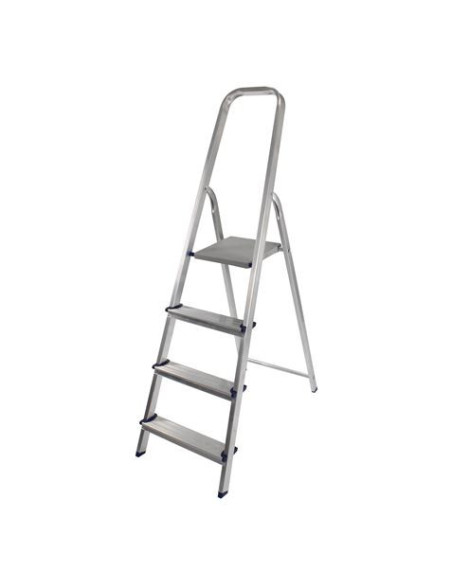 ESCALERA ALUMINIO 4 PELDAÑOS MADER