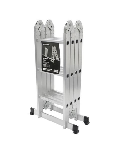 ESCALERA ALUMINIO ARTICULADA 3X4 MADER