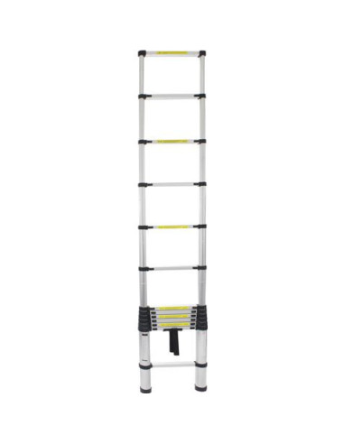 ESCALERA EXTENSIBLE ALUMINIO 12 PELDAÑOS 3.8 METROS MADER