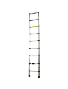 ESCALERA EXTENSIBLE ALUMINIO 8 PELDAÑOS 2.6 METROS MADER