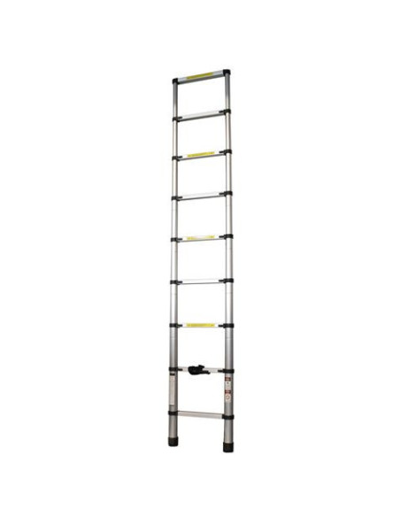 ESCALERA EXTENSIBLE ALUMINIO 8 PELDAÑOS 2.6 METROS MADER