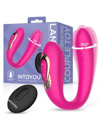 VIBRADOR PARA PAREJAS CON ROTACION 360º Y CONTROL REMOTO LANTY INTOYOU