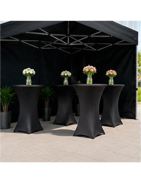CARPA PROFESIONAL HEX.50 CON PAREDES 3X3 METROS NEGRA SUNGARDEN