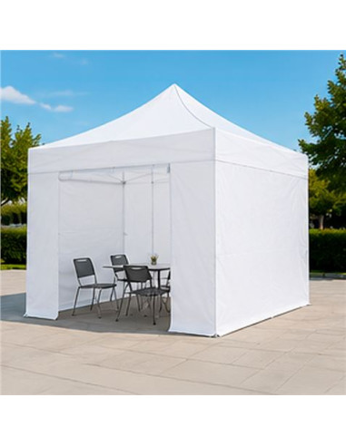CARPA PROFESIONAL HEX.50 CON PAREDES 3X3 METROS BLANCA SUNGARDEN