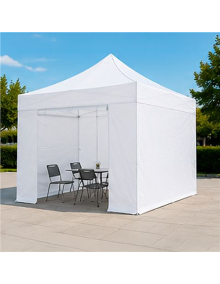 CARPA PROFESIONAL HEX.50 CON PAREDES 3X3 METROS BLANCA SUNGARDEN