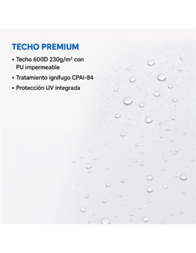 CARPA PROFESIONAL HEX.50 CON PAREDES 3X3 METROS BLANCA SUNGARDEN
