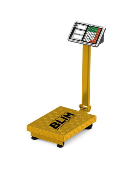 BASCULA INDUSTRIAL CON PLATAFORMA Y DISPLAY LCD 300KG BLIM