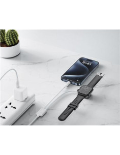 CABLE 2 EN 1 60W TIPO C + CABLE CARGA MAGNETICA APPLE WATCH BLANCO XO 2
