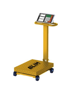 BASCULA INDUSTRIAL CON PLATAFORMA Y DISPLAY LCD 500KG BLIM