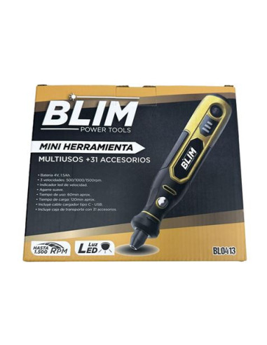 MINI HERRAMIENTA MULTIUSOS BATERÍA 4V + 31 ACCESORIOS BLIM