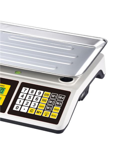 BASCULA COMERCIAL CON DISPLAY LCD 40KG MUVIP