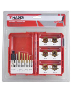 JUEGO MACHOS Y COJINETES 13PCS MADER