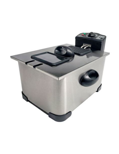 FREIDORA 5 LITROS INOX 2000W DESMONTABLE CON VENTANA MUVIP