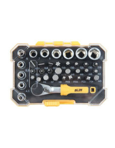 JUEGO CHICHARRA, VASOS Y PUNTAS 1/4 38PCS CRV BLIM