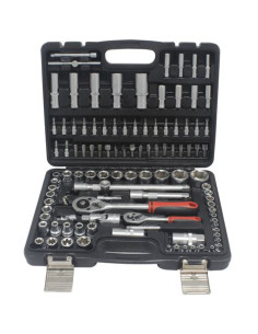 MALETÍN HERRAMIENTAS C.V. 108 PIEZAS 1/4 - 1/2 MADER