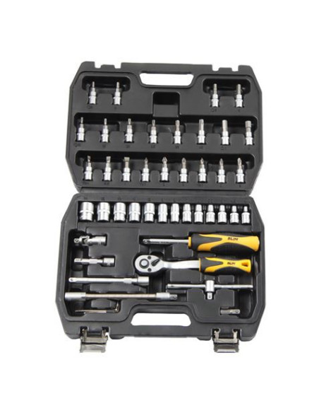 MALETIN HERRAMIENTAS C.V. 45 PCS 1/4 BLIM