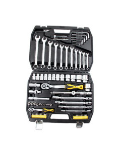 MALETIN HERRAMIENTAS C.V. 77 PCS 1/2 Y 1/4 BLIM