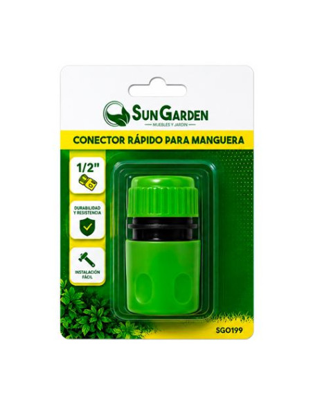 CONECTOR RAPIDO PARA MANGUERA 1/2\" SUNGARDEN